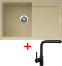 Sinks ULTIMA 790 Sahara + ENIGMA S Černá matná 